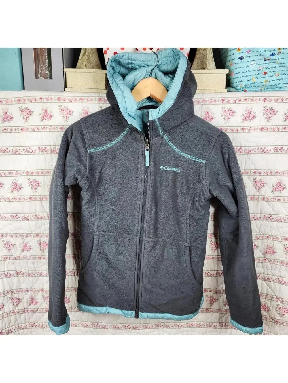 Columbia Reversible Fleece Jacket - Girls Size 14/16